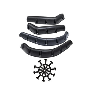 Huskey 4PCS Golf Cart Fender Flares with Self-Tapping/Stainless Steel Hardware For Club Car Precedent/Tempo, Club Car DS, EZGO TXT, EZGO RXV, Yamaha Drive