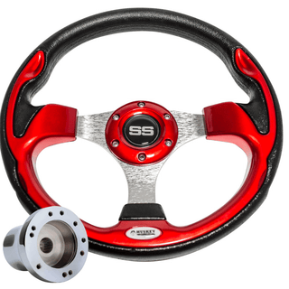 Custom SS Golf Cart Steering Wheel