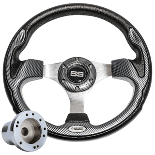 Custom SS Golf Cart Steering Wheel