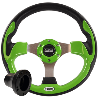 Custom SS Golf Cart Steering Wheel