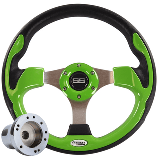 Custom SS Golf Cart Steering Wheel