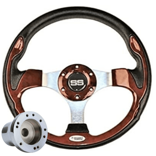 Custom SS Golf Cart Steering Wheel