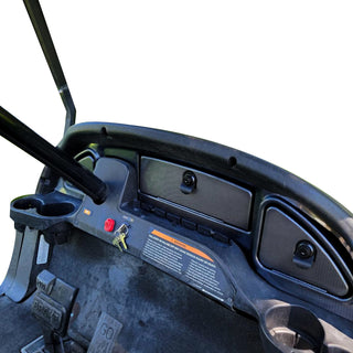 Huskey Parts Company Club Car Precedent Dash Kit with Locks for 2008.5-Up Precedent Golf Cart Models, Carbon Fiber Finish