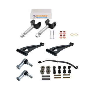 Golf Cart Front Rear End Rebuild /Repair Kit For Club Car Precedent 2004-UP Models, Includes 2x King Pin, 2x Control A Am, 1x Front Leaf Spring, 2x Tie End Ends and Front Rear Leaf Sping Bushing kit