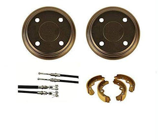 Club Car Precedent Brake Repair Kit For 04 G/E Golf Cart, Cables, Shoes, Drums