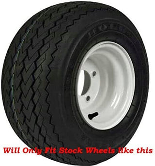 Huskey Parts Company 4X Chrome Golf Cart Wheel Covers Hub Caps 8" Compatible with EZGO Club Car Yamaha Stock Rim