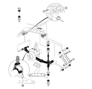 Huskey Parts Company Heavy Duty Golf Cart Rear Leaf Springs (4 Leaf) for Club Car DS 1982+, Set of 2, Bushing Kits & U Bolts, Rear Leaf Spring Bolts and Nuts are Included