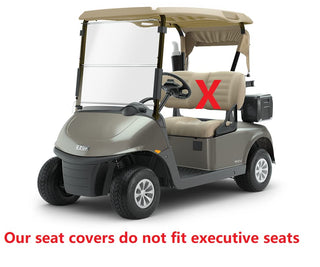 Huskey Parts Company Diamond/Horizontal Front/Rear Seat Covers For EZGO Medalist, TXT 2PCS/4PCS