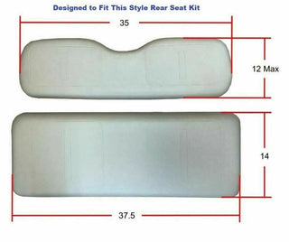 Huskey Parts Company Diamond/Horizontal Front/Rear Seat Covers For Club Car Precedent/Tempo 2PCS/4PCS