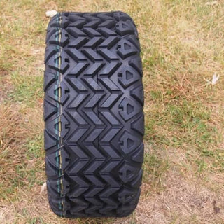 14 Inch Machined Panther Golf Cart Wheels With 23x10-14 All Terrain Tires, Set of 4