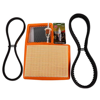 Huskey Tune Up Kit with Clutch Drive & Starter Generator Belts Compatible with Yamaha 2007-2011 G29/Drive Gas Golf Cart