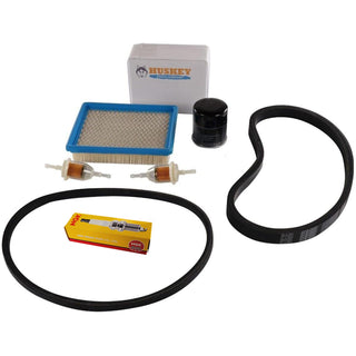 Huskey Parts Company Golf Cart Tune Up Kit for Club Car DS (1993, 1995-1996) Model Only, Including Drive Belt, Starter Generator Belt, Air Filter (Flat), Fuel Filter, and NGK Spark Plug