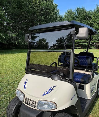 Huskey 3/16" Thick Tinted Windshield – Fits Club Car, E-Z-GO & Yamaha Models (Multiple Years)