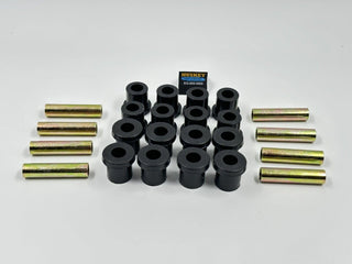 Golf Cart Front End Repair Rebuild Kit for Club Car DS 1993-2002 Models, Includes 2x King Pins, Front Rear End Bushings, 3x Tie Rod Ends, 2x Delta A Arms, Front Leaf Spring, 2x Front Hub ASM.