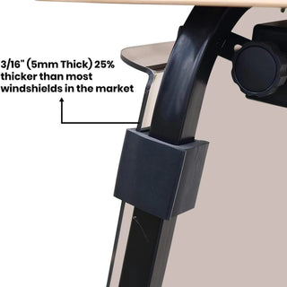 Huskey 3/16" Thick Tinted Windshield – Fits Club Car, E-Z-GO & Yamaha Models (Multiple Years)