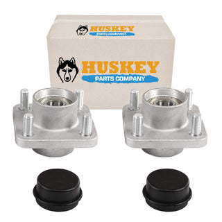 Huskey 2X Front Wheel Hub Bearing Assemblies and Bearings for Club Car DS & Precedent 2003 & Up G & E Models, Replaces OEM Part # 102357701, Aftermarket Reference # 6110