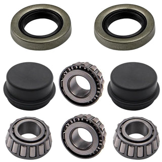 Huskey 2X Front Wheel Hub Bearing Assemblies with Dust Caps and Bearings for Club Car DS G&E Models 1982-2002- Replaces OEM# 11011102, 1011153, 1011889, 1011892, 1011894
