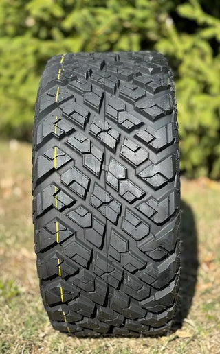 12 Inch Machined Fusion Golf Cart Wheels With 20x10-12 Street Tires, Set of 4