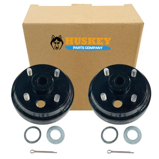 Huskey EZGO Rear Brake Drum Wheel Hub Fine Splined 30 Teeth Large Hole for Gas 4 Cycle 91-Up, RXV Gas Golf Cart/Die Casting Brake Drums & 4 Bolt Pattern