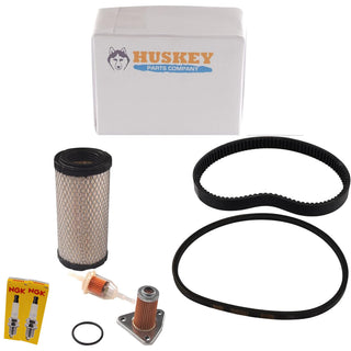 Huskey Parts Company EZGO Tune Up Kit for 2006+ TXT 4 Cycle 295/350cc Golf Cart and 1996+ ST350 4 Cycle Vehicles W/Drive Generator Belts, Air, Fuel, Oil Filter, O Ring & NGK Spark Plugs