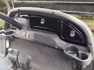 Huskey Golf Cart Dash Kit W/Locks, Glossy Black Finish, Mold Injected Plastic for Club Car 2008.5-Up Precedent Models