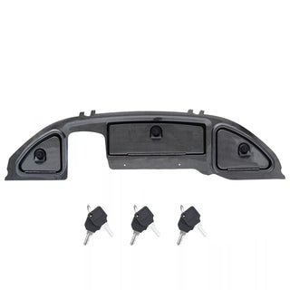 Huskey Parts Company Club Car Precedent Dash Kit with Locks for 2008.5-Up Precedent Golf Cart Models, Carbon Fiber Finish