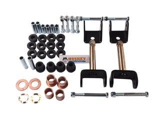 Huskey Front End Repair Kit Rebuild Kit for Club Car DS 1993-Up Gas Electric Golf Cart Including King Pins, Clevis, A arm & Front Leaf Spring Bushing Kits & Bolts.