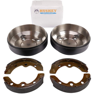 Huskey Club Car Golf Cart Brake Shoes & Drums Kit 1995-Up DS and Precedent