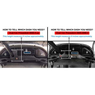 Huskey Parts Company Club Car Precedent Dash Kit with Locks for 2008.5-Up Precedent Golf Cart Models, Carbon Fiber Finish