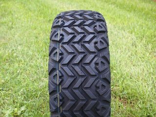 14 Inch Machined Fusion Golf Cart Wheels With 23x10-14 All Terrain Tires, Set of 4