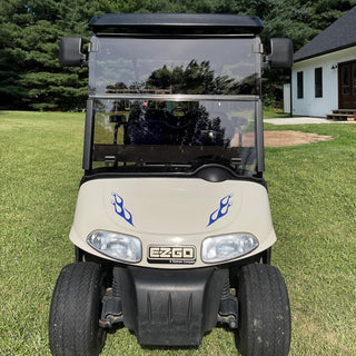 Huskey 3/16" Thick Tinted Windshield – Fits Club Car, E-Z-GO & Yamaha Models (Multiple Years)