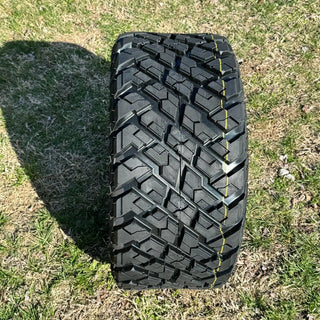 14 Inch Glossy Black Cascade Golf Cart Wheels With 23x10-14 Street Tires, Set of 4