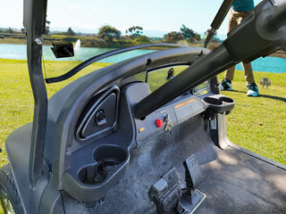 Huskey Parts Company Club Car Precedent Dash Kit with Locks for 2008.5-Up Precedent Golf Cart Models, Carbon Fiber Finish