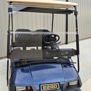 Huskey Clear 3/16" Thick Golf Cart Windshield – Fits Club Car, E-Z-GO, Yamaha (Model/Year Selectable)