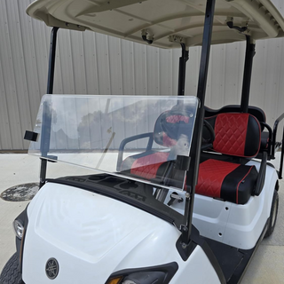 Huskey Clear 3/16" Thick Golf Cart Windshield – Fits Club Car, E-Z-GO, Yamaha (Model/Year Selectable)