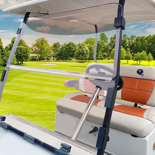 Huskey Clear 3/16" Thick Golf Cart Windshield – Fits Club Car, E-Z-GO, Yamaha (Model/Year Selectable)