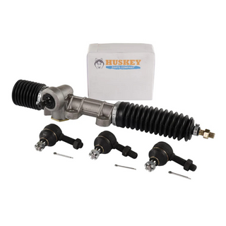 Huskey Steering Rack/Gear Box Assembly with Tie Rod Ends for Club Car DS 1984-2008, Carryall & Turf, Replaces OEM #1012425, 1018783-02, 103601501, 101878302, 101830901 & (Tie Rod Ends) 7539,7540