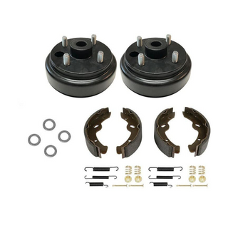 Huskey Parts Company 2X 30 Teeth Brake Drums Shoes Spring Kit for EZGO RXV 2008-Up Gas Golf Cart