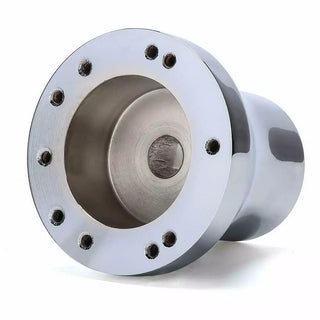 Huskey 5/6 Hole Chrome/Black Steering Wheel Hub Adapter