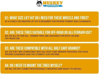 Golf Cart Wheel 14X7 Glossy Black Aggressor on 23" DOT All Terrain Tire, EZGO CC