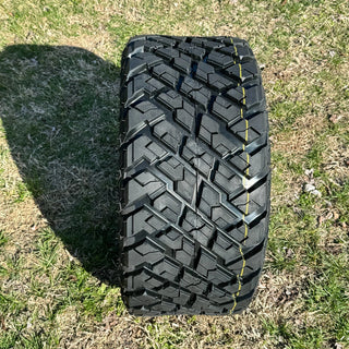 Golf Cart 14" Black Huntsman Wheels W/ 23" Street Tread Tires DOT, EZGO/Club Car