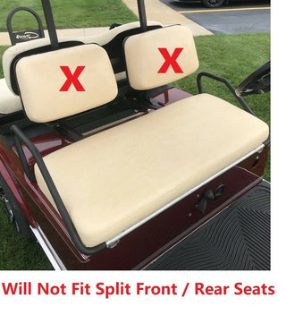 2 PCS Black EZGO Seat Cover For TXT/Medalist 94-13 Golf Cart, 1/2" Extra Cushion