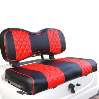 Huskey Parts Company Diamond/Horizontal Front/Rear Seat Covers For EZGO Medalist, TXT 2PCS/4PCS