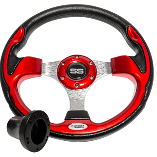 Custom SS Golf Cart Steering Wheel