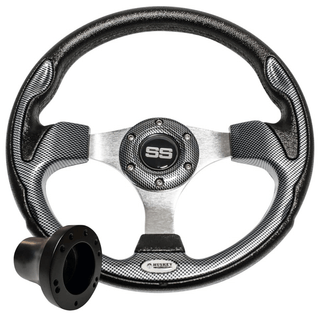 Custom SS Golf Cart Steering Wheel