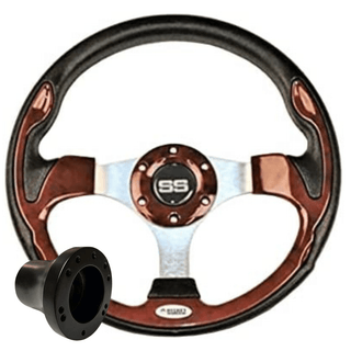 Custom SS Golf Cart Steering Wheel