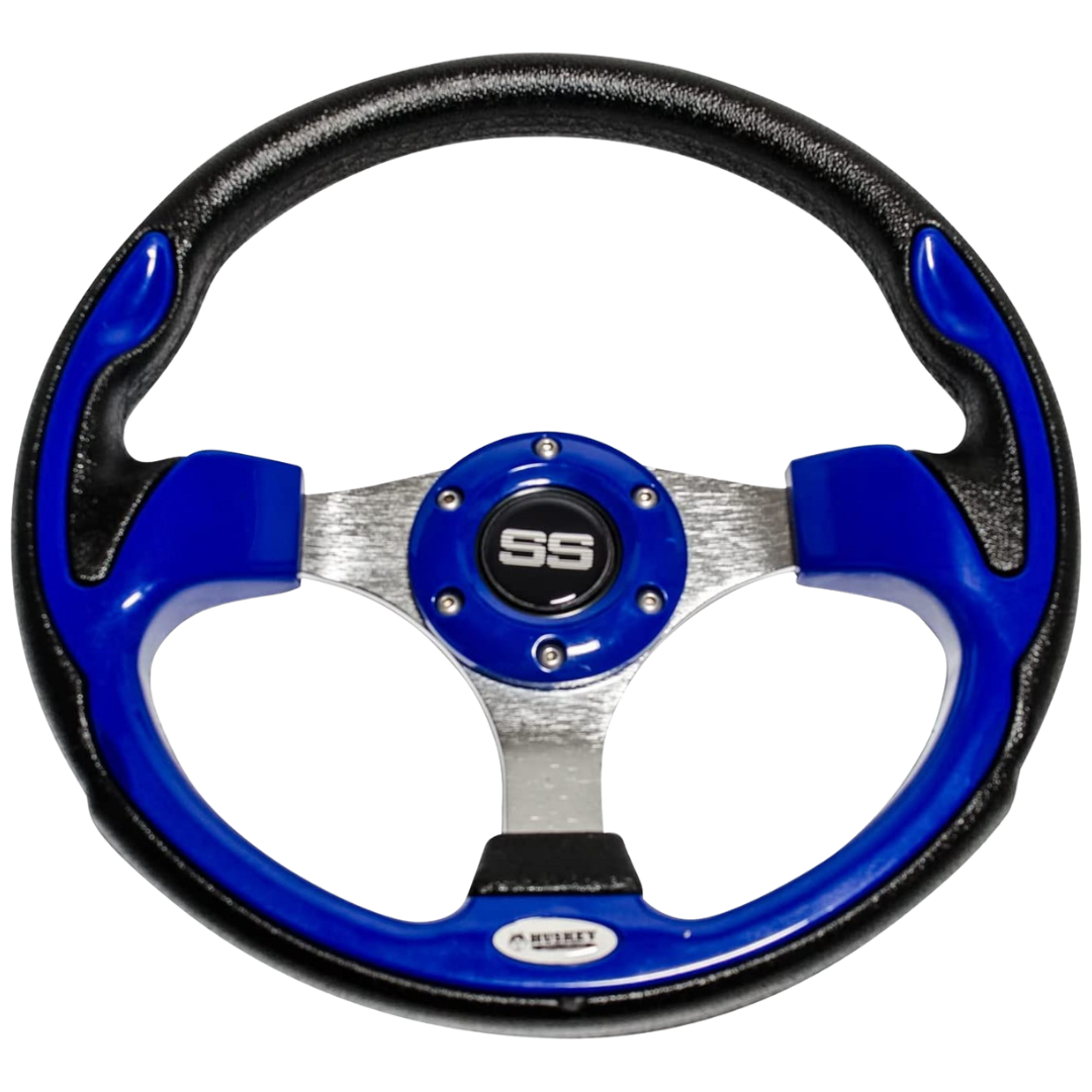 Custom SS Golf Cart Steering Wheel - Huskey Parts Company LLC.